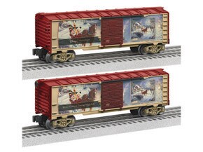 Thomas Kinkade - Disney Mickey & Minnie Evening Sleigh Ride Boxcar