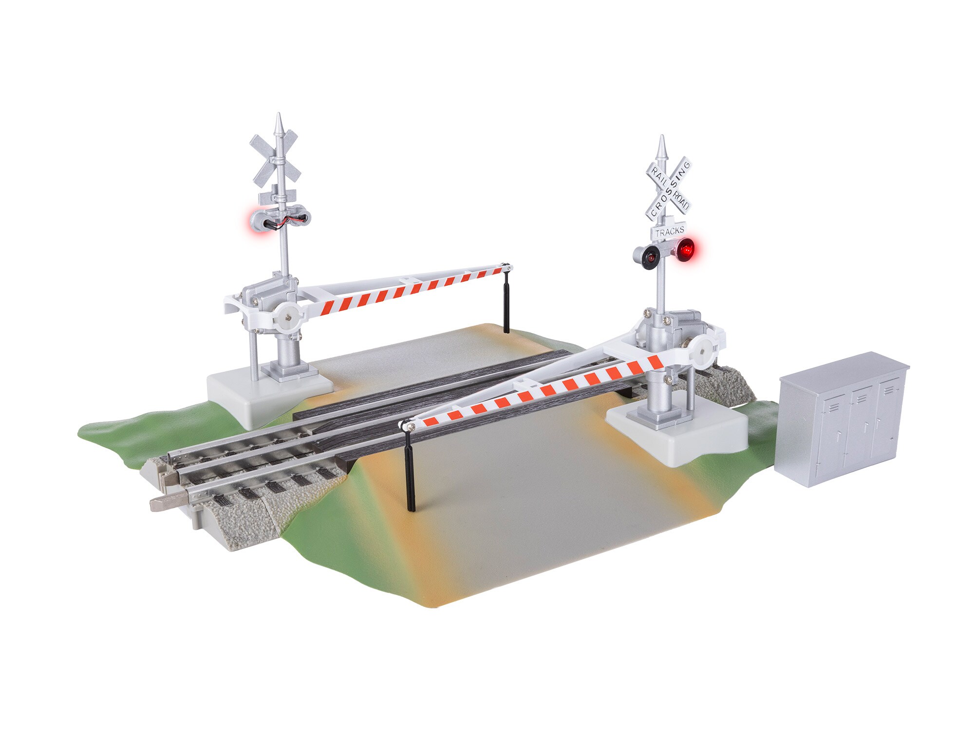 FasTrack Grade Crossing with Gates & Flashers (UPDATED)