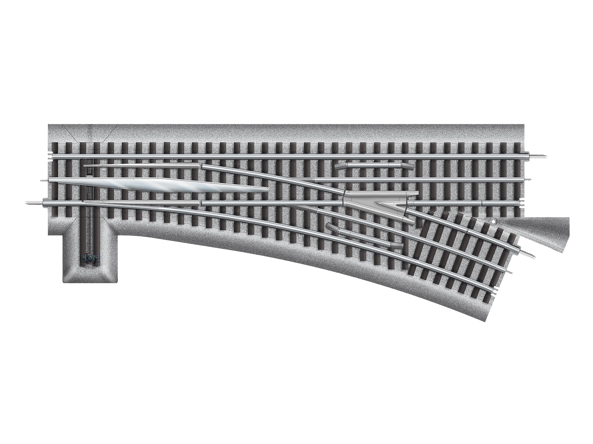 FasTrack O72 Turnout - Right